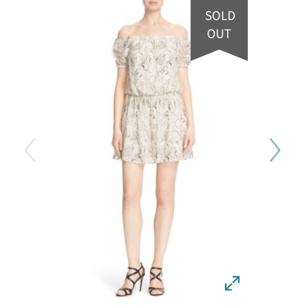 Alice and Olivia off the shoulder dress